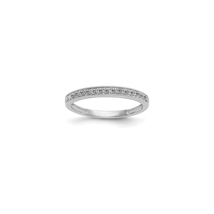 Cintillo en Oro Blanco 18k con Diamantes