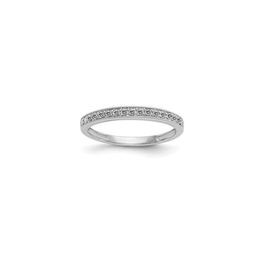 Cintillo en Oro Blanco 18k con Diamantes