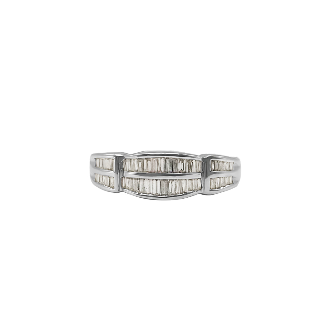 Cintillo de Baguettes Belt en Oro Blanco 18k con Diamantes