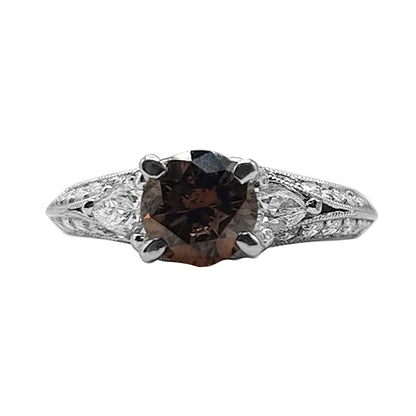 Anillo de Diamante Champaña