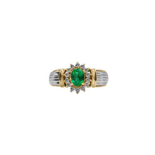 Cargar imagen en el visor de la galería, Anillo de Compromiso en Oro Amarillo 18k con Diamantes
