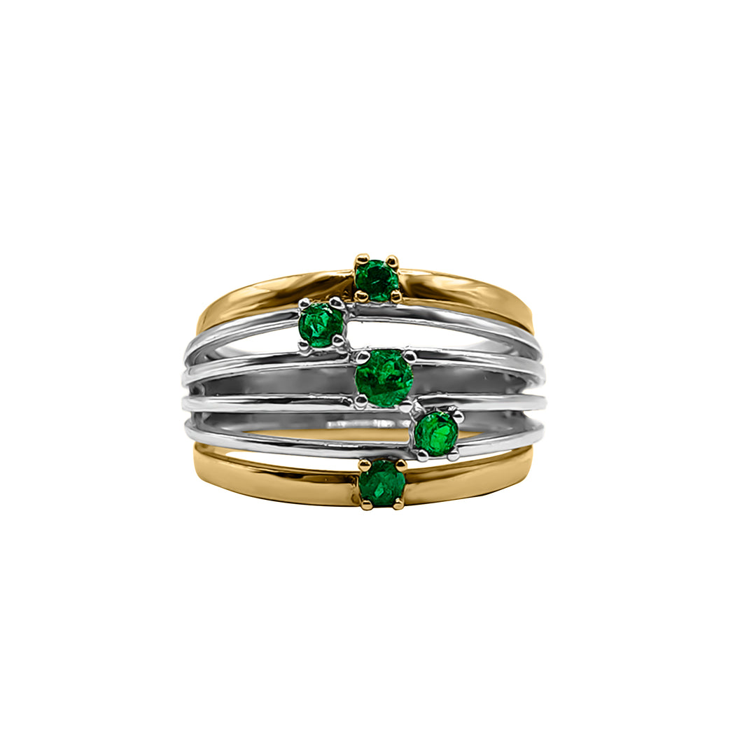 Anillo Dos Oros 18k