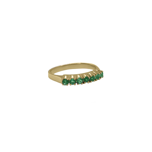Anillo Cintillo en Oro Amarillo 18k