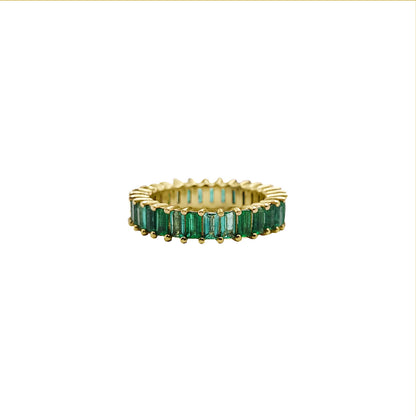 Cintillo de Esmeralda Oro Amarillo 18k