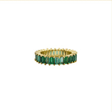 Cargar imagen en el visor de la galería, Cintillo de Esmeralda Oro Amarillo 18k
