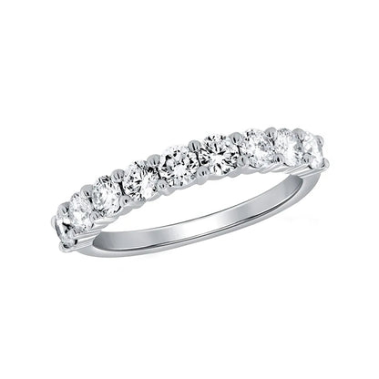 Anillo Cintillo En Plata Ley 950, Con Circon