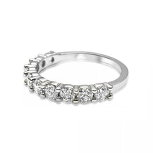 Cargar imagen en el visor de la galería, Anillo Cintillo En Plata Ley 950, Con Circon
