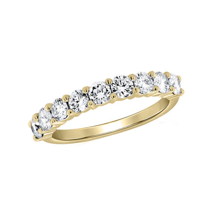 Anillo Cintillo En Oro  18k, Con Diamante