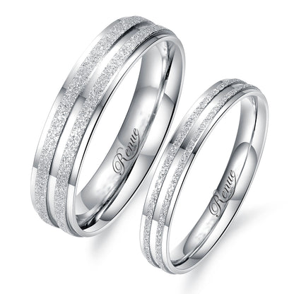Argollas Matrimoniales con Surcos Diamantados en Plata
