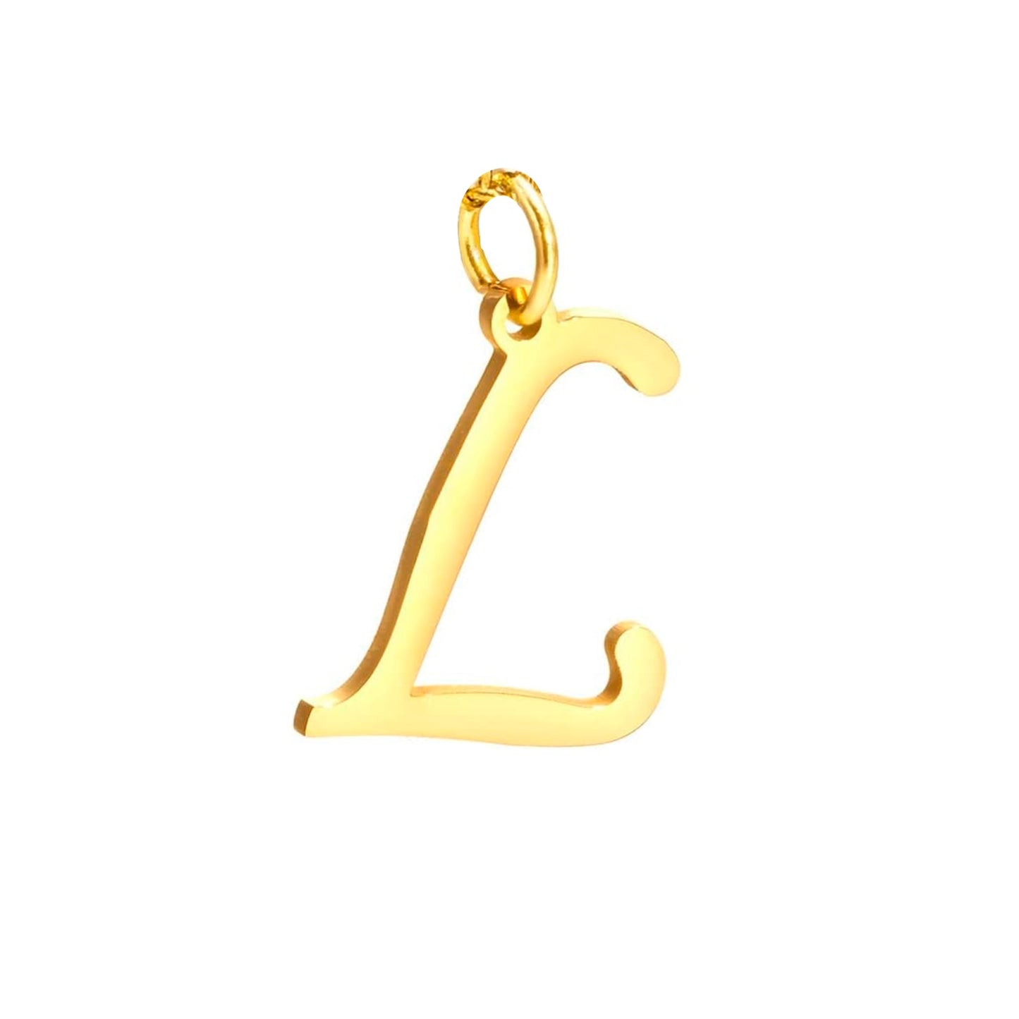 Dije Letra  , Inicial Nombre En Corsiva  Oro 18 K