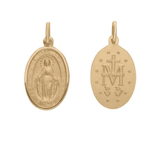 Cargar imagen en el visor de la galería, Medalla Virgen De Los Milagros En Oro Amarillo 18k
