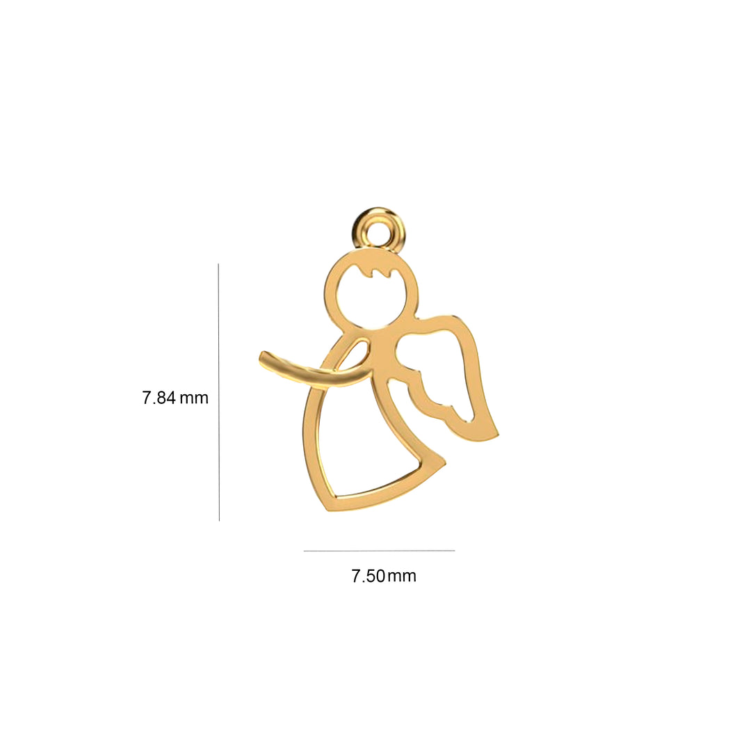 Dije ángel en oro 18 k