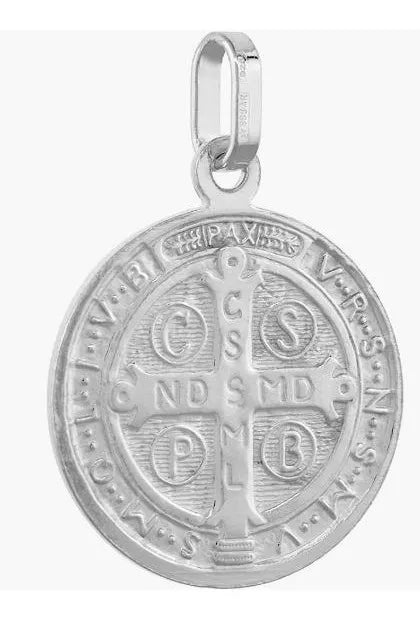 Dije Medalla San Benito Plata 925 Bebe Niñ@