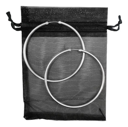 Candongas Clásicas En Plata 925