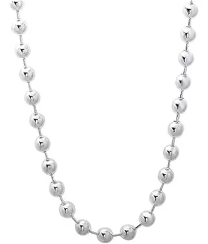 Cadena Tejido Bolas Plata 925 Dama, Mujer