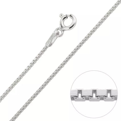 Cadena Tejido Veneciana Plata Italy 925 Niña Dama