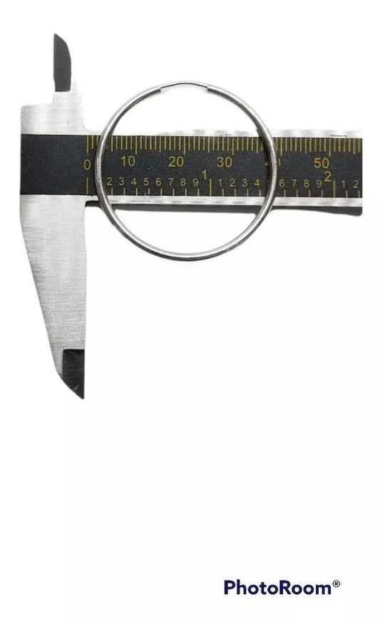 Candongas Clásicas En Plata Para Mujer Por Par