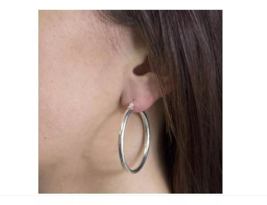 Candongas En Plata Ley 925 Aretes