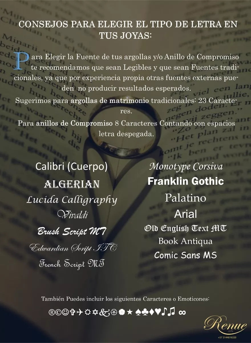 Anillo  de Compromiso en Plata C/U