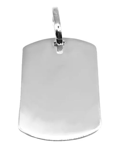 Placa militar, Dije En Plata 925 Para Grabar