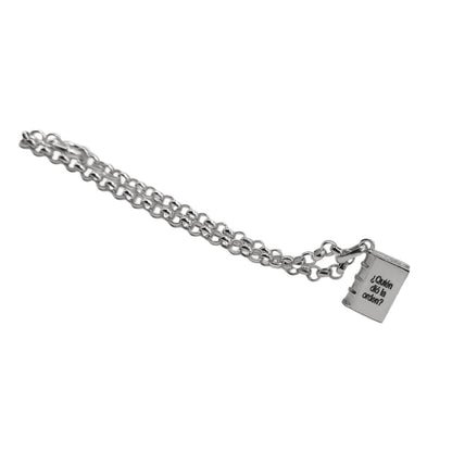 Pulsera Chamrs Libro, En Plata 950