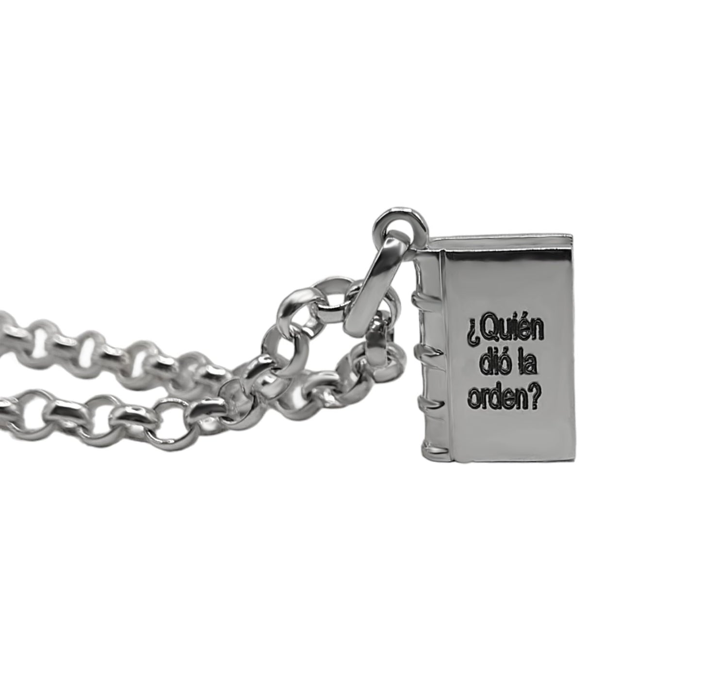 Pulsera Chamrs Libro, En Plata 950