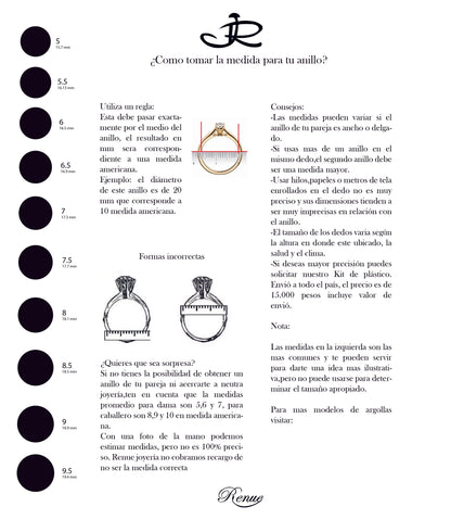 Anillo Matrimonio: Plata 950 Con Zircón,