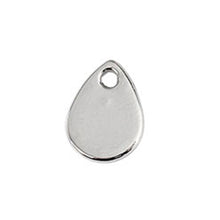 Cargar imagen en el visor de la galería, Placa gota , Dije En Plata 925 Para Grabar

