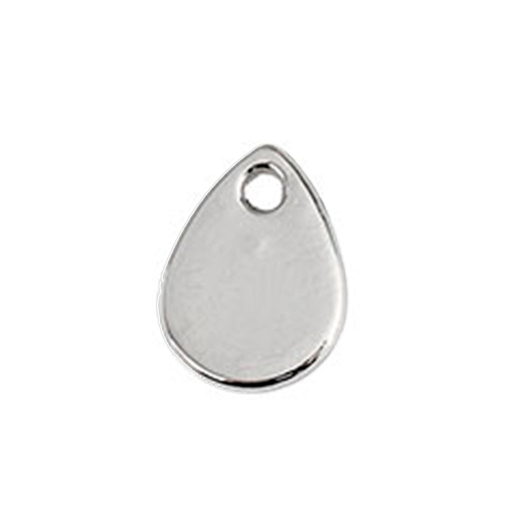 Placa gota , Dije En Plata 925 Para Grabar