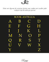 Cargar imagen en el visor de la galería, Dije Letra  , Inicial Nombre En Book Antigua Oro 18 K
