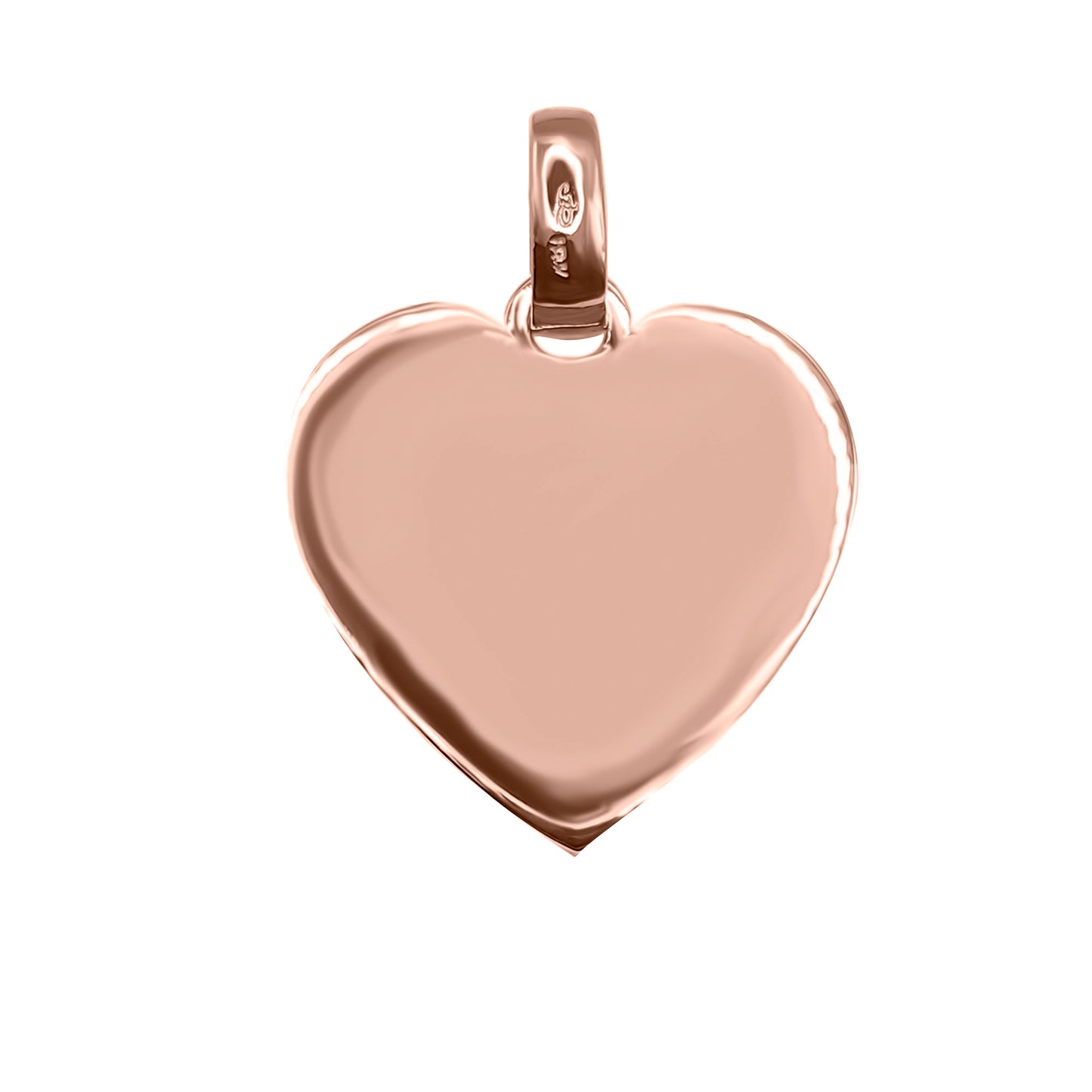 Charm Corazon, Dije En oro 18k Para Grabar