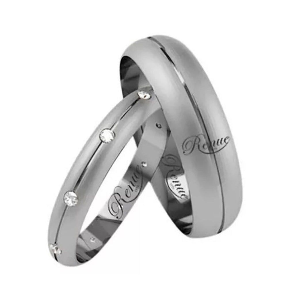 Argollas En Plata Matrimonio Diseño Par Joyeria Renue