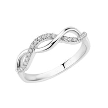 Cargar imagen en el visor de la galería, Anillo Trenza En Plata 950 Efecto Oro Blanco C/u
