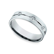 Cargar imagen en el visor de la galería, Argolla de Matrimonio ancha Satin Plata
