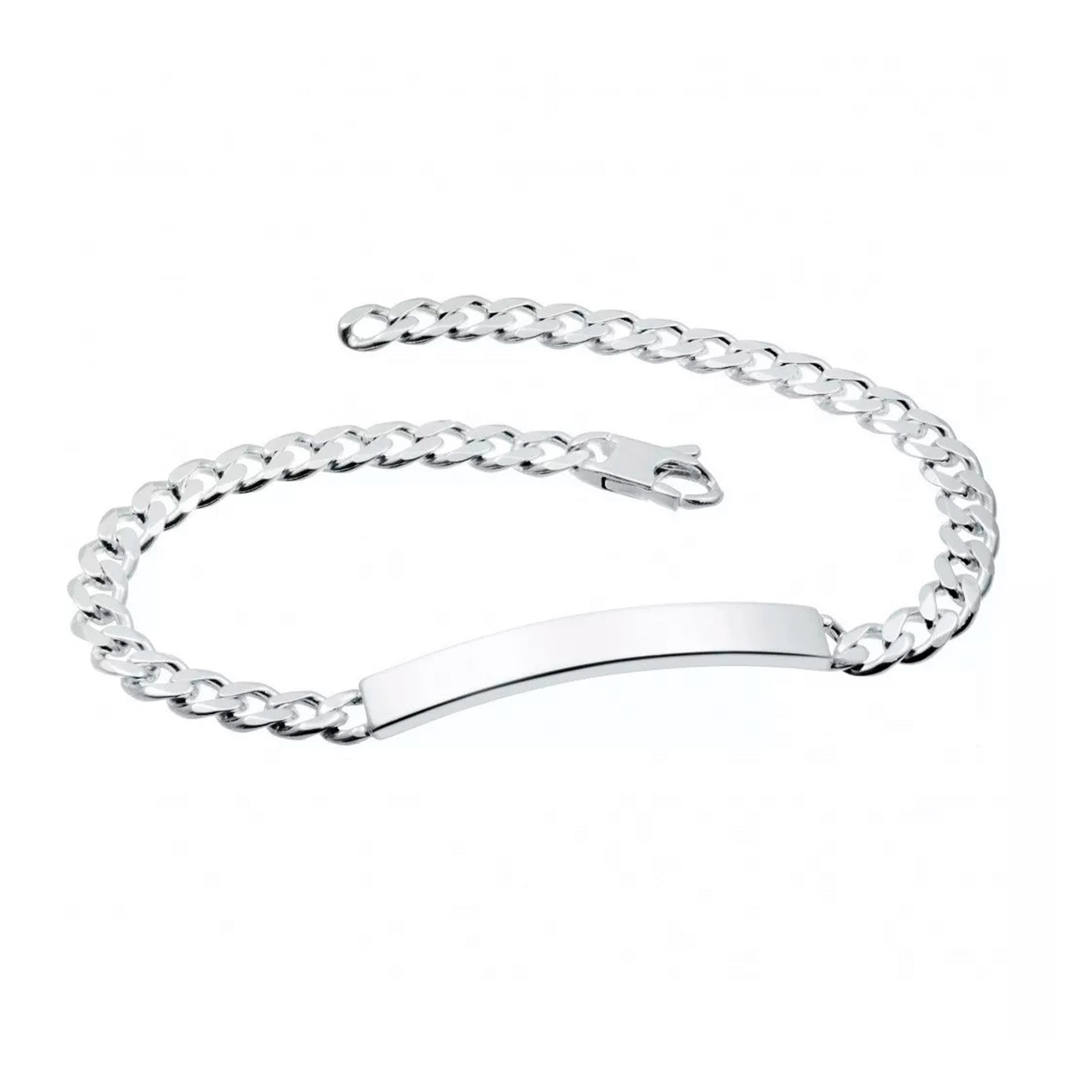Esclava Pulsera Plata Ley 925 Doble Grabado Estuche – Joyería Renue