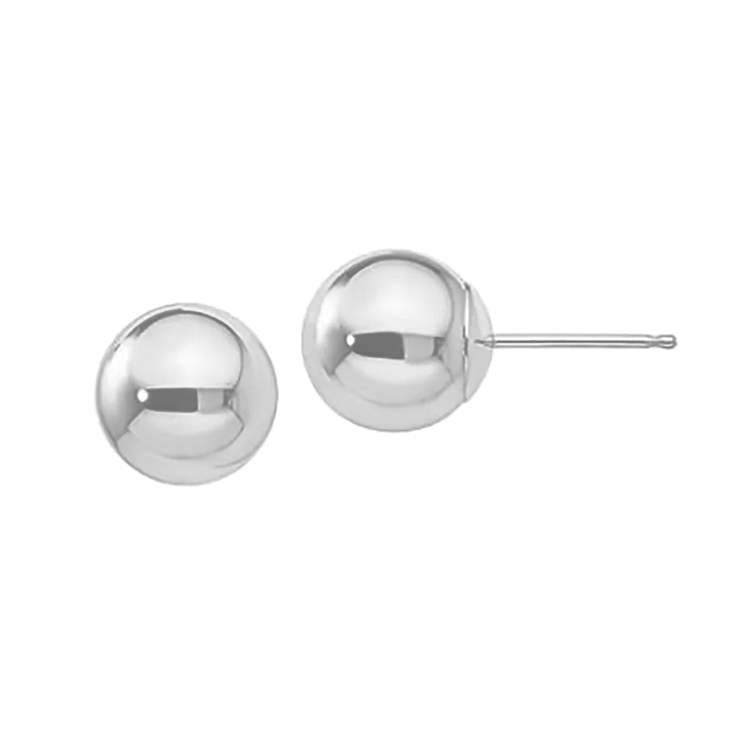 Pendientes De Bola En Plata 925/ Par, Para Mujer, Estuche