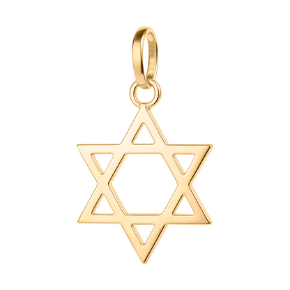 Dije Estrella pequeña de David en Oro  18k