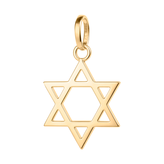 Dije Estrella pequeña de David en Oro  18k
