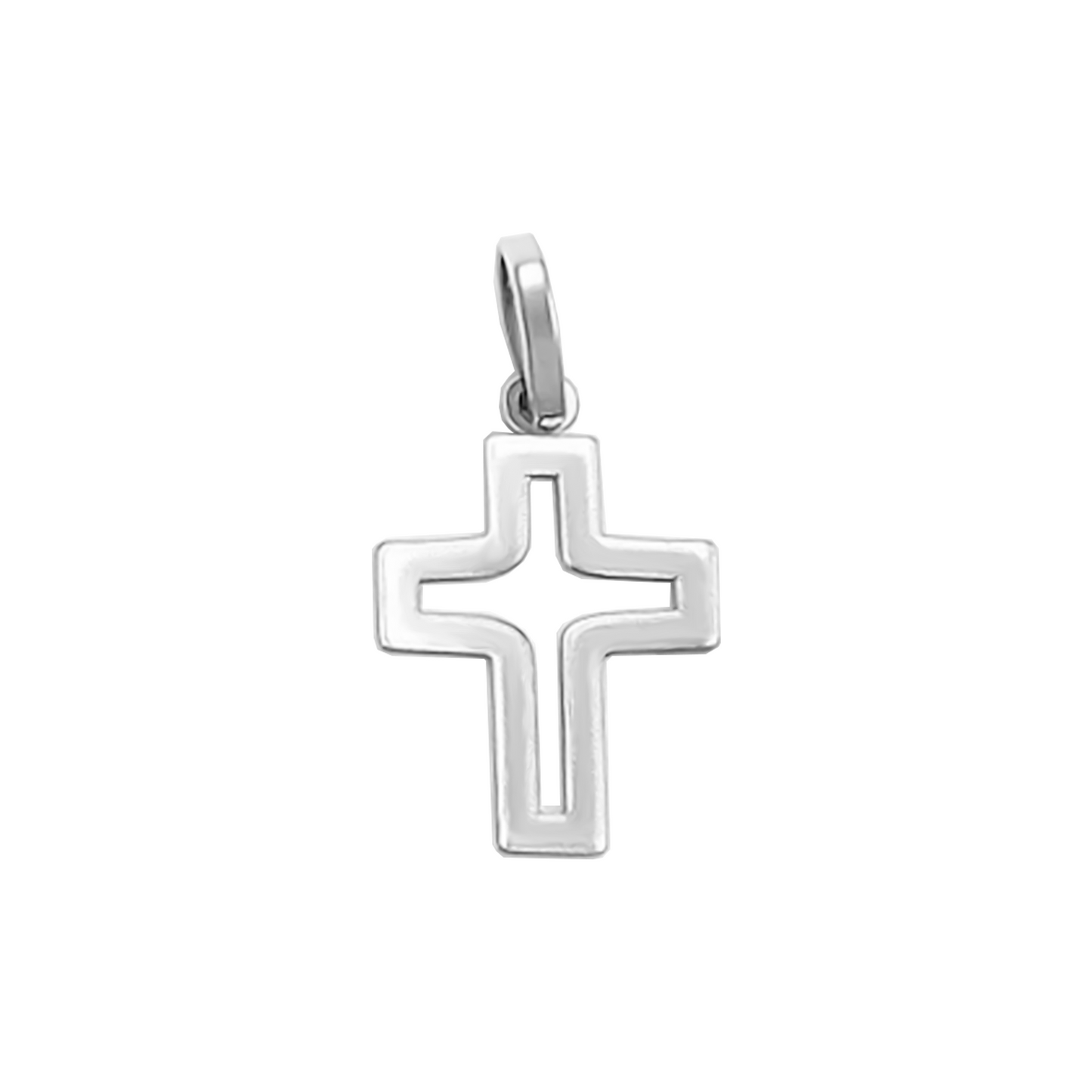 Dije Cruz vacía Oro  18k