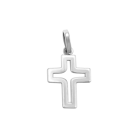 Dije Cruz vacía Oro  18k