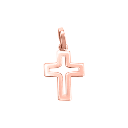 Dije Cruz vacía Oro  18k