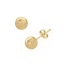 Cargar imagen en el visor de la galería, Aretes Topos Oro 18k Bola  Sistema Mariposa
