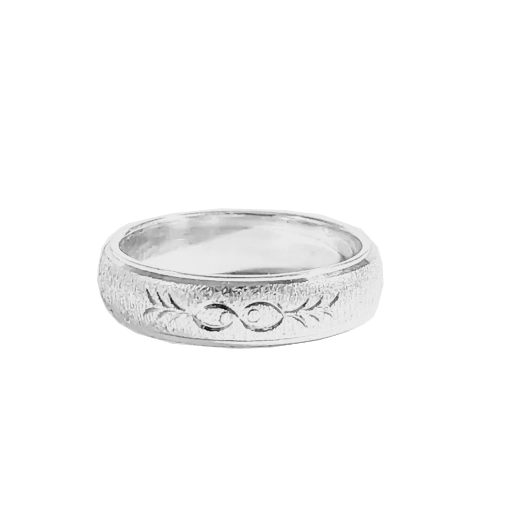 Argolla Matrimonio / Compromiso En Plata Ichtus Cristiano