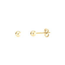 Cargar imagen en el visor de la galería, Aretes Topos Oro 18k Bola  Sistema Mariposa
