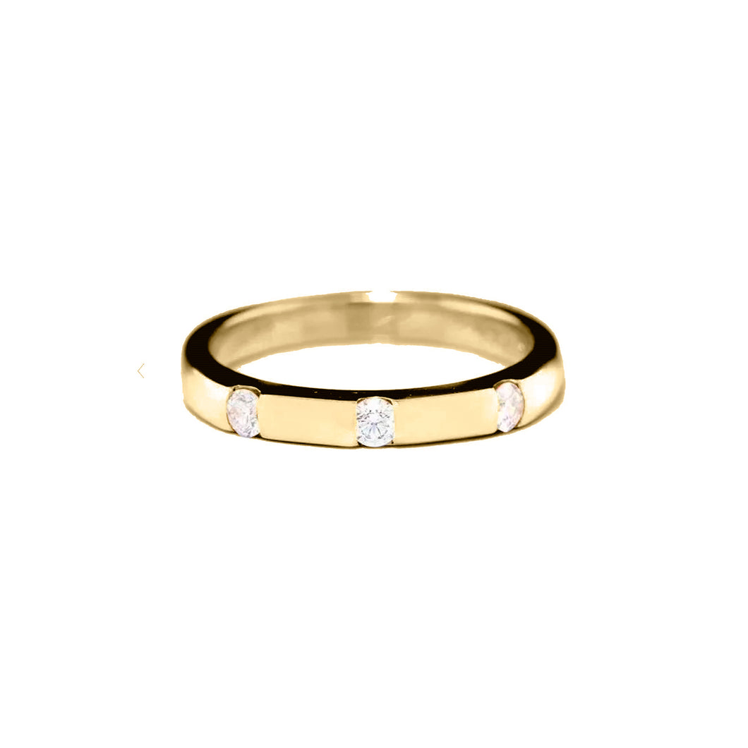 Argollas Matrimonio Compromiso C/u Oro 18k Zircon Joyeria