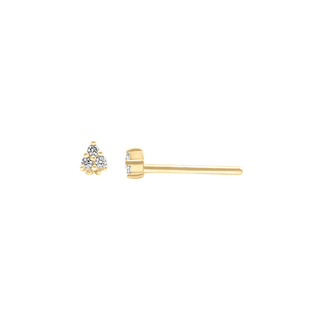 Topos Para Bebe En Oro Amarillo 18k, Con Circon