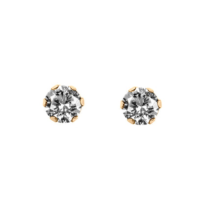 TOPOS 6 UÑAS EN ORO 18 K CON CIRCONES