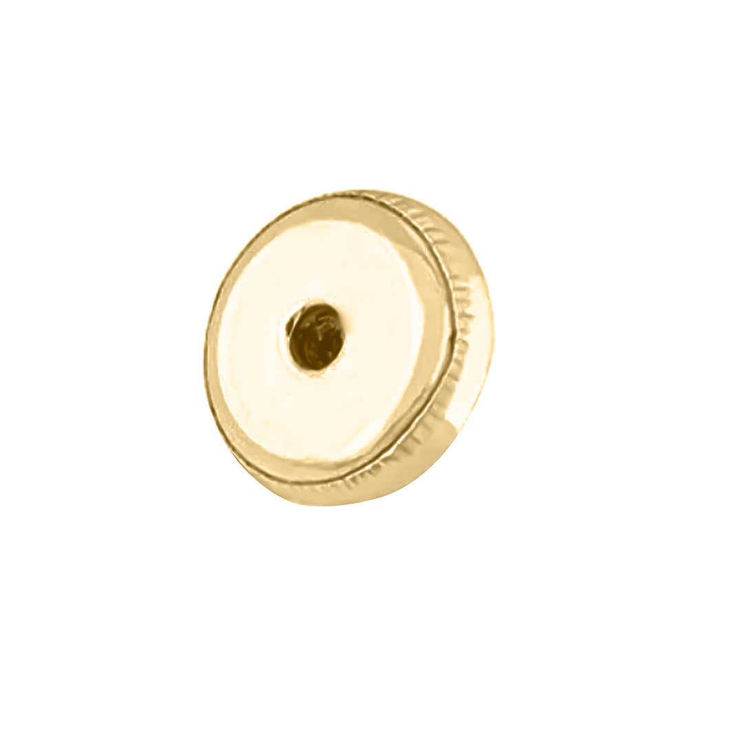 Rosca De Seguridad Para Aretes En Oro 18k