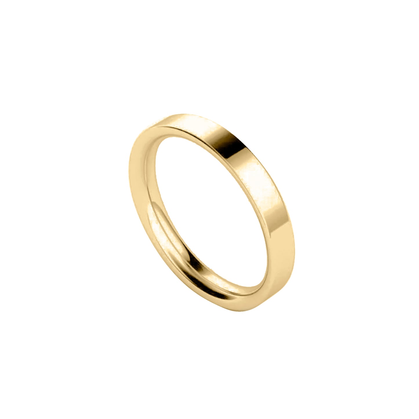 Argolla Oro 18k Plana 3mm Matrimonio / Compromiso
