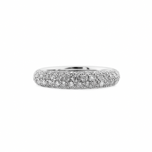 Cargar imagen en el visor de la galería, Anillo Cintillo en Oro Blanco 18k con Diamante
